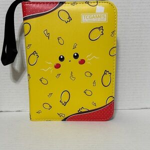 TC Games Pikachu Yellow and Red Trading Card Holder
